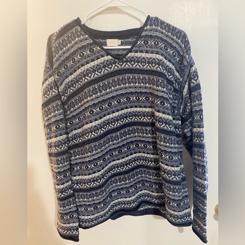 Long sleeve vintage winter sweater